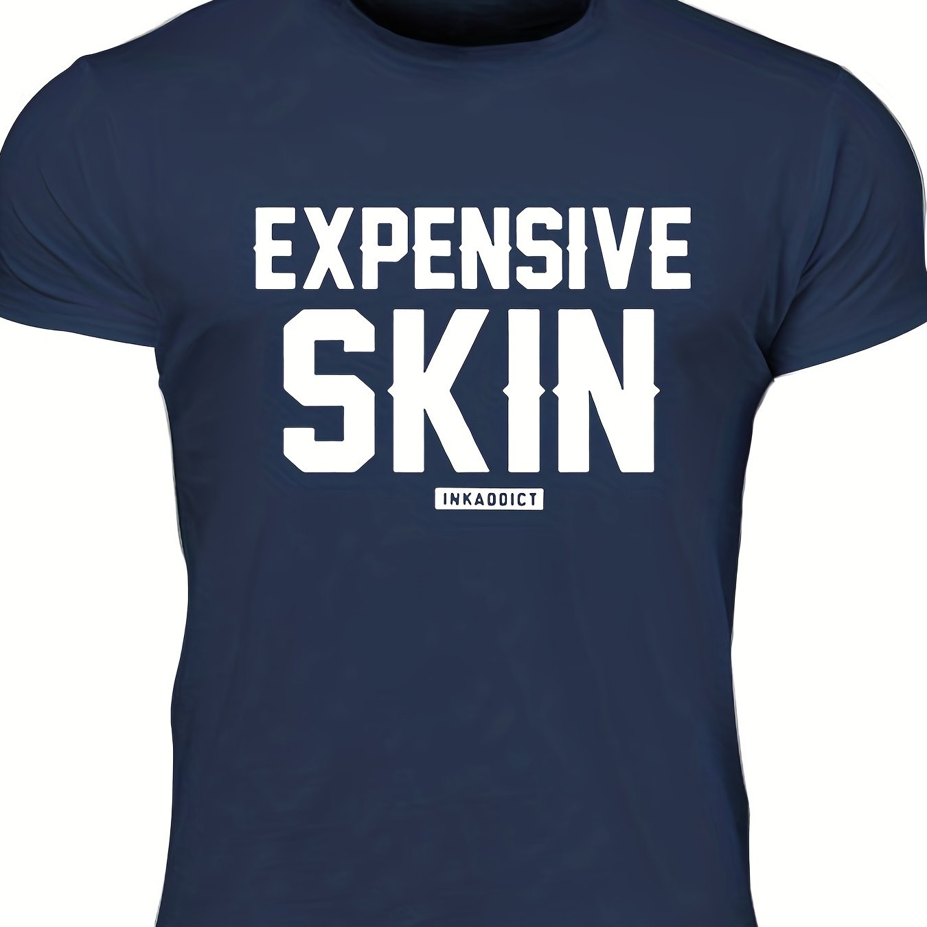 Men's Skin Print T Shirt Crew Neck Tee for Summer Outings