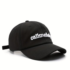 Retro Embroidery Peaked Cap Sun Protection Baseball Cap