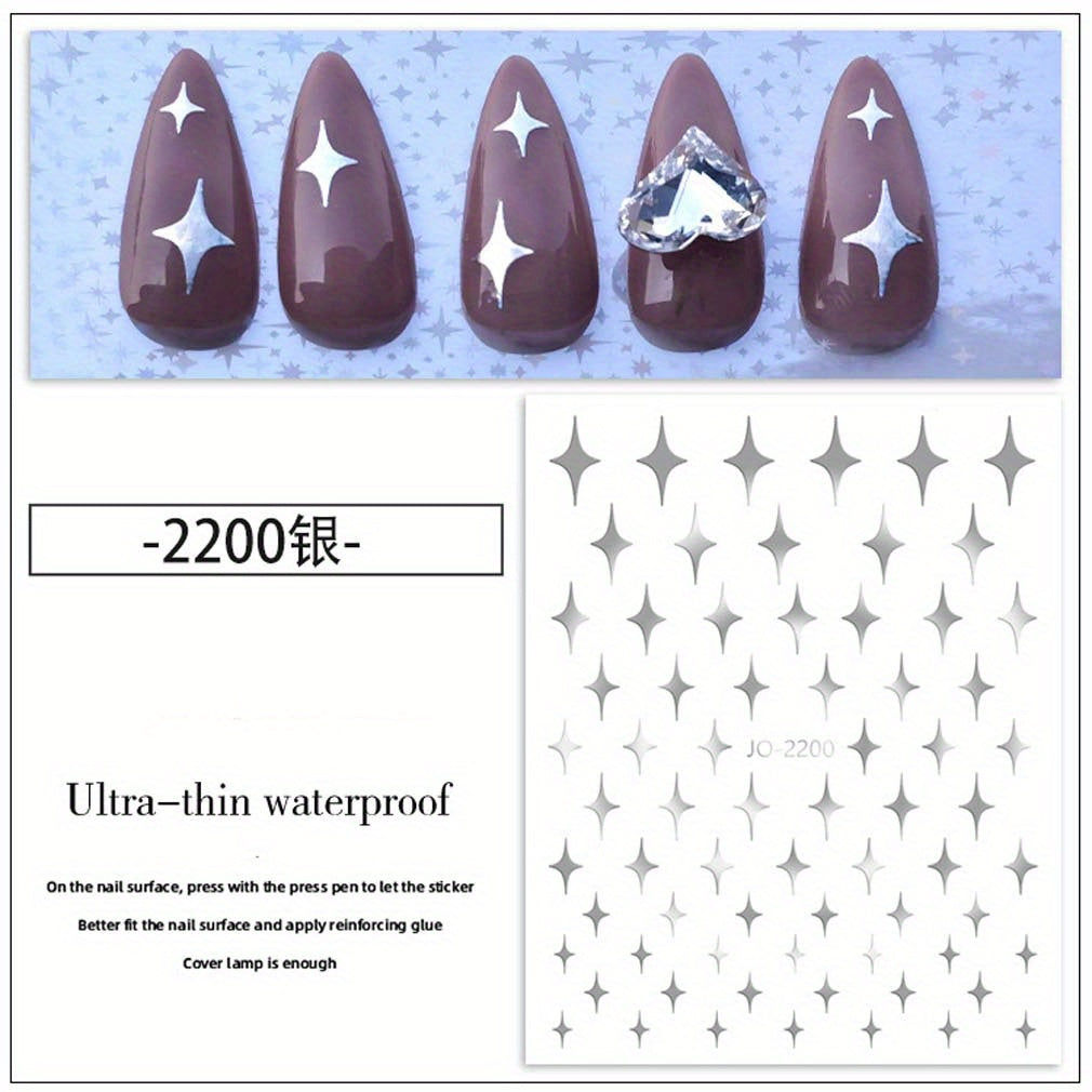 Self Adhesive Galaxy Star Nail Stickers - DIY Nail Enhancement
