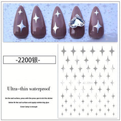 Self Adhesive Galaxy Star Nail Stickers - DIY Nail Enhancement