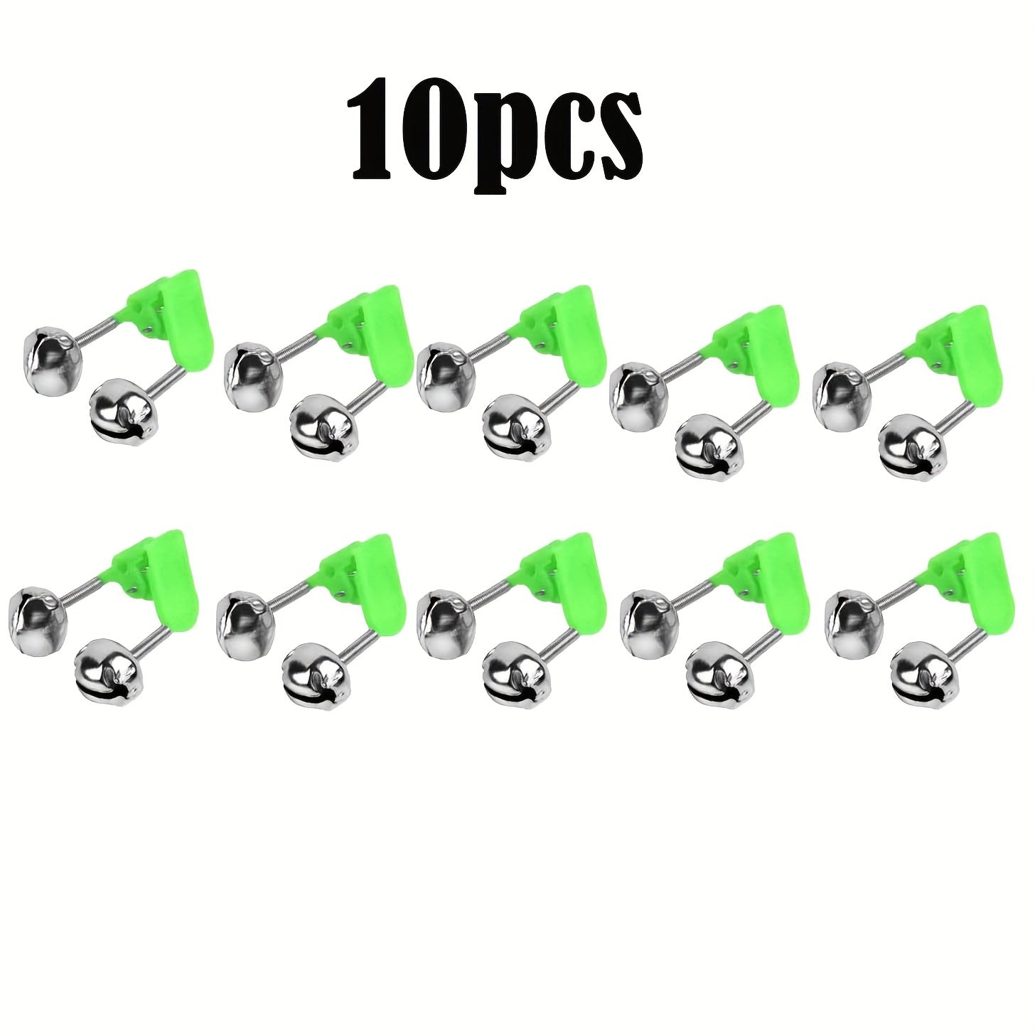 50pcs Plastic Fishing Bell Clips Rod Bite Alarm Ring Outdoor Accessories