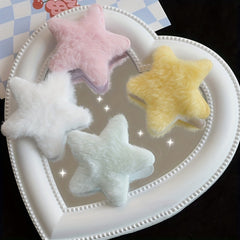 5pcs Plush Star Hair Clips Girls Hair Accessories