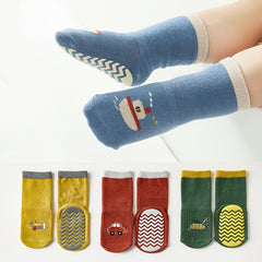 Cotton Toddler Kids Socks Baby Boys Girls Mid calf Length Cartoon Graphic Socks