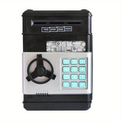 Electronic Mini ATM Kids Safe Coin Bank Piggy Box Kids Combination Lock