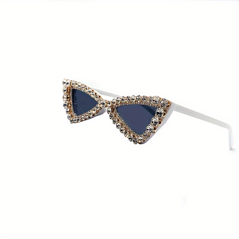 Rhinestone Triangle Sunglasses UV400