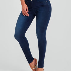 Stretchy High Rise Skinny Jeans Slim Fit Curve Sculpting High Waist Jean Pants