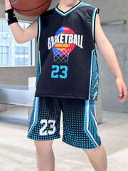 Boys Basketball Tank Top Shorts Set for Summer