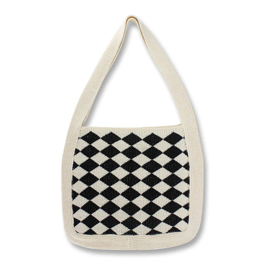 Casual Knitted Slouchy Bag Soft Shoulder Hobo Bag