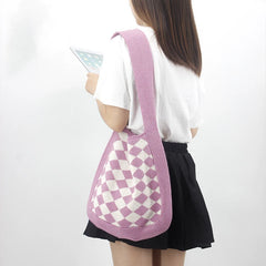 Casual Knitted Slouchy Bag Soft Shoulder Hobo Bag