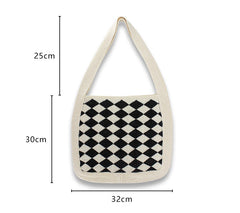 Casual Knitted Slouchy Bag Soft Shoulder Hobo Bag