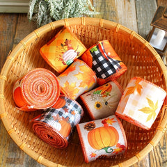 Halloween Holiday Decorations Pumpkin Maple Webbing Fall Maple