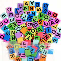 Colorful Wooden Alphabet Blocks Rainbow Educational Toy for Kids