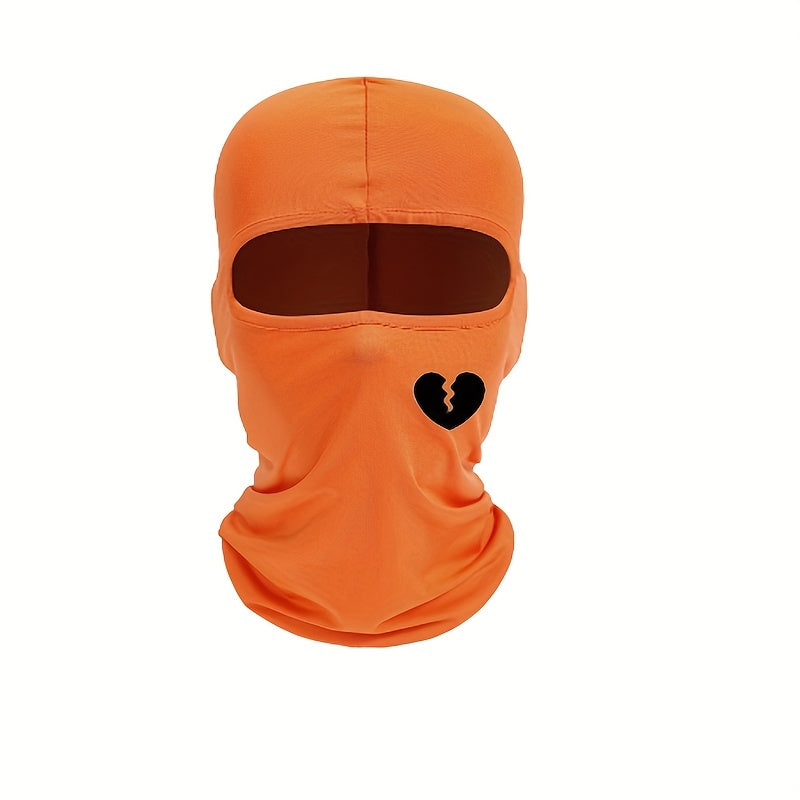 Heartbreak Pattern Print Cycling Pullover Hat