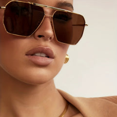 Top Bar Aviator Sunglasses Polarized Metal Frame UV400