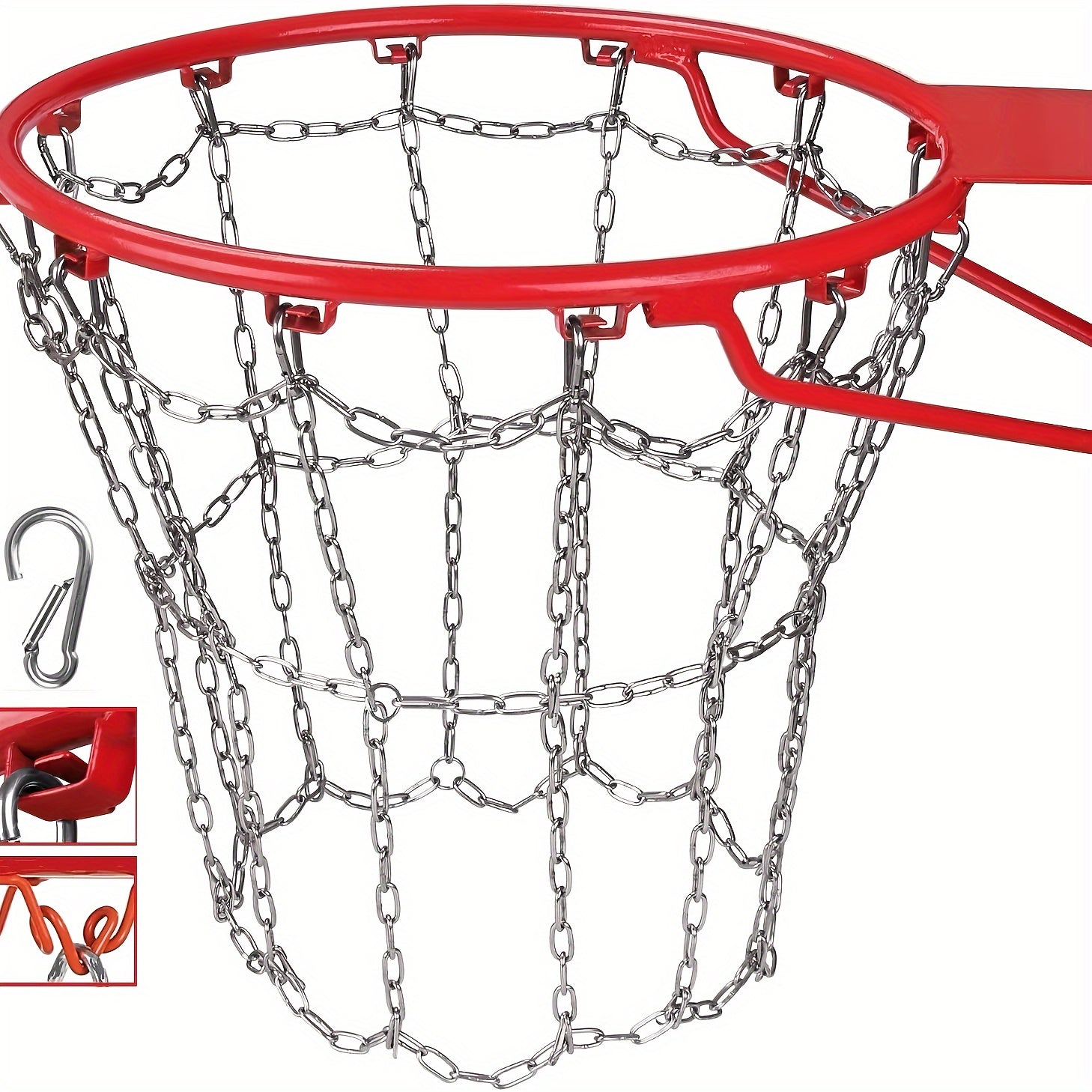 Stainless Steel Chain Basketball Net 12 Links