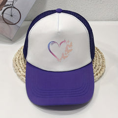 Butterfly Love Trucker Hat Baseball Cap Mesh Sun Hat For Women