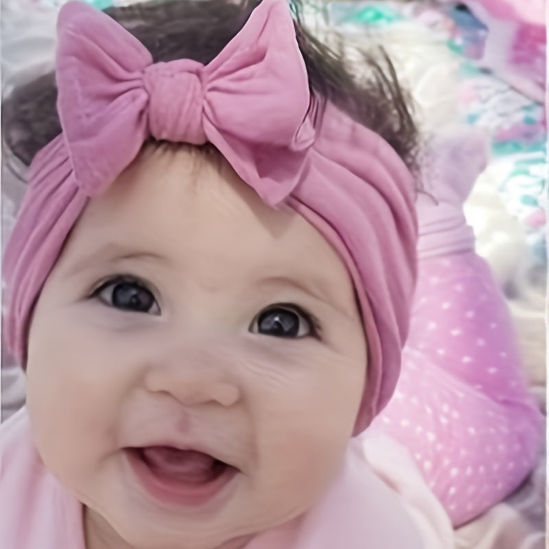 Cartoon Bow Nylon Headband Hair Accessories for Baby Girls