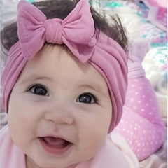 Cartoon Bow Nylon Headband Hair Accessories for Baby Girls