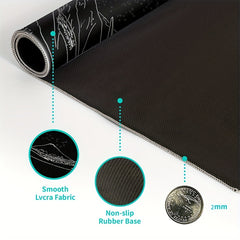 Japan Sea Wave Large Mouse Pad Extended
