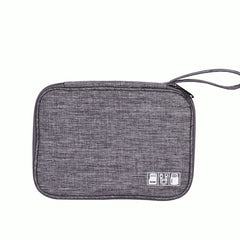 Slim Portable Storage Bag for Electronics Accessories with Zipper
