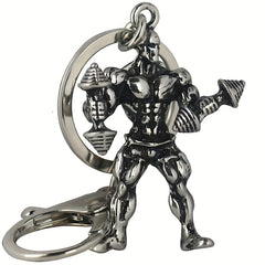 Sports Fitness Metal Keychain Bag Pendant Gift Men Boyfriend