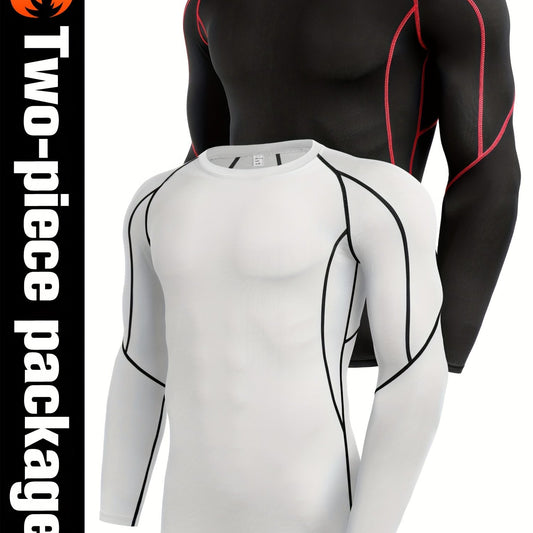 Men's Quick Drying Long Sleeve Shirt for Fitness Training