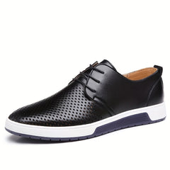 Men's Casual Lace Up Sneakers, Breathable Summer Shoes