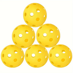 6pcs Pickleball 74MM Durable 26 Holes Indoor Pickleballs 24g
