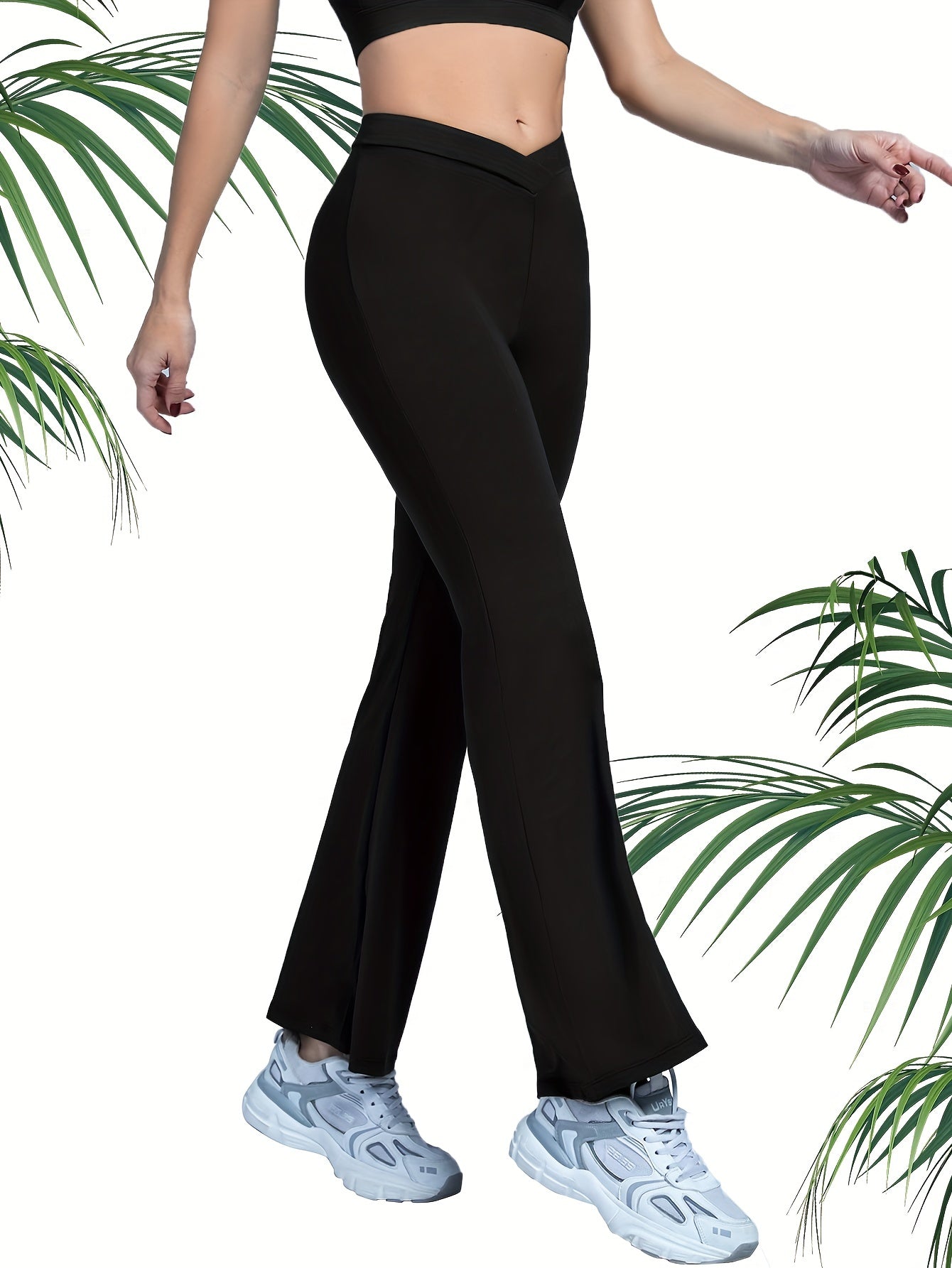 Women's Flared Pants High Waist Workout Casual Tummy Control Bootcut Leggings