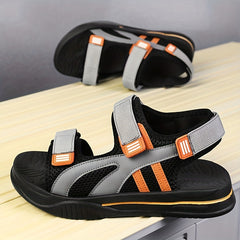 Men's Durable Non Slip Outdoor Sandals with Hook & Loop Fastener