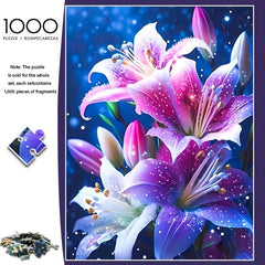 1000pcs Wildflower Puzzle Scratch Resistant Waterproof Advanced Skill Level