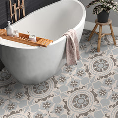 Bohemian Pattern Printed Floor Stickers - Non-slip Self-adhesive Tile Stickers