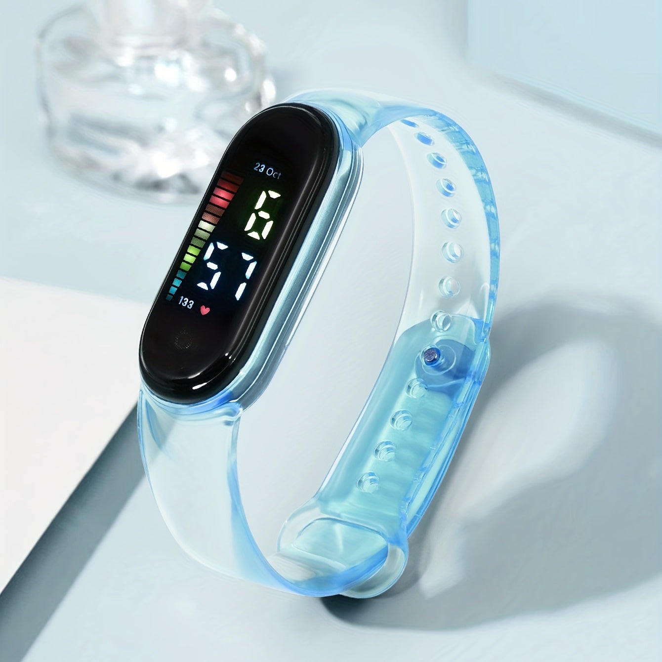 Teen Smart Multicolor Raised Sports Electronic Watch for Girls