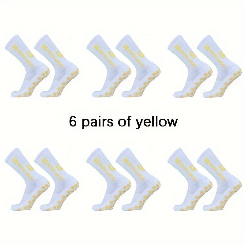 6 Pairs Non Slip Football Socks Soccer Socks