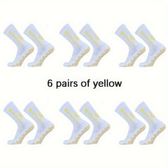 6 Pairs Non Slip Football Socks Soccer Socks