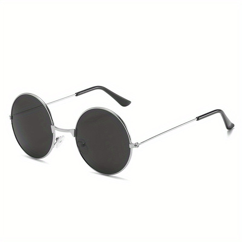 Men's Round Frame UV Protection Sunglasses for Beach