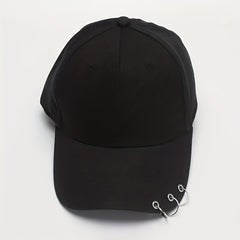 Hip Hop Men's Baseball Cap With Ring Circle Snapback Hats - Adjustable Style