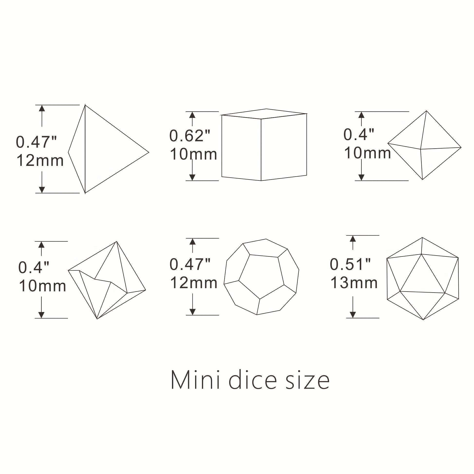 28pcs 4sets Acrylic Golden Foil Board Game Dice Polyhedral Table RPG Dice