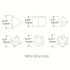 28pcs 4sets Acrylic Golden Foil Board Game Dice Polyhedral Table RPG Dice