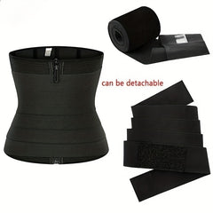 Women's Sweat Waist Trainer Tummy Control Body Shaper with Sweatband