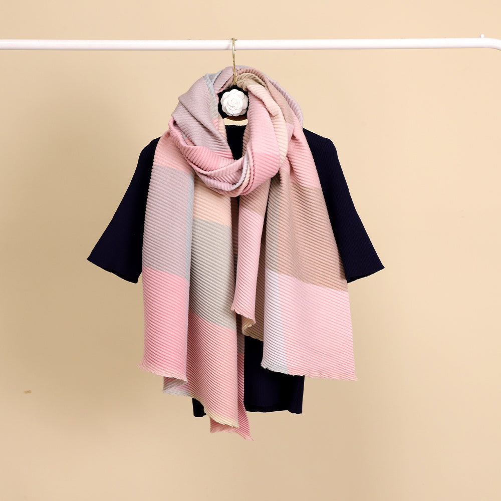 Plaid Print Scarf Shawl for Women