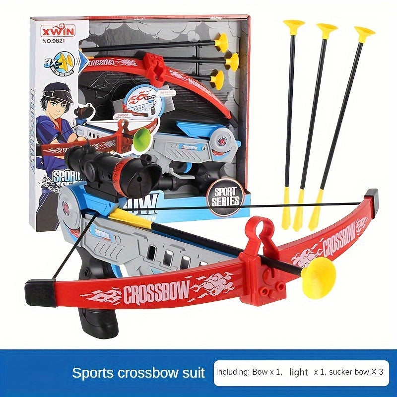 Outdoor Toy Bow And Arrow Set with 3 Suction Cups Arrows