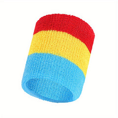 Colorful Towel Wristband Matching Sweat Absorption Anti Sprain for Sports