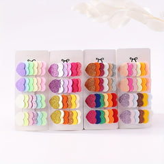 4pcs Rainbow Hair Clip for Toddler Girls Birthday Hair Accessories