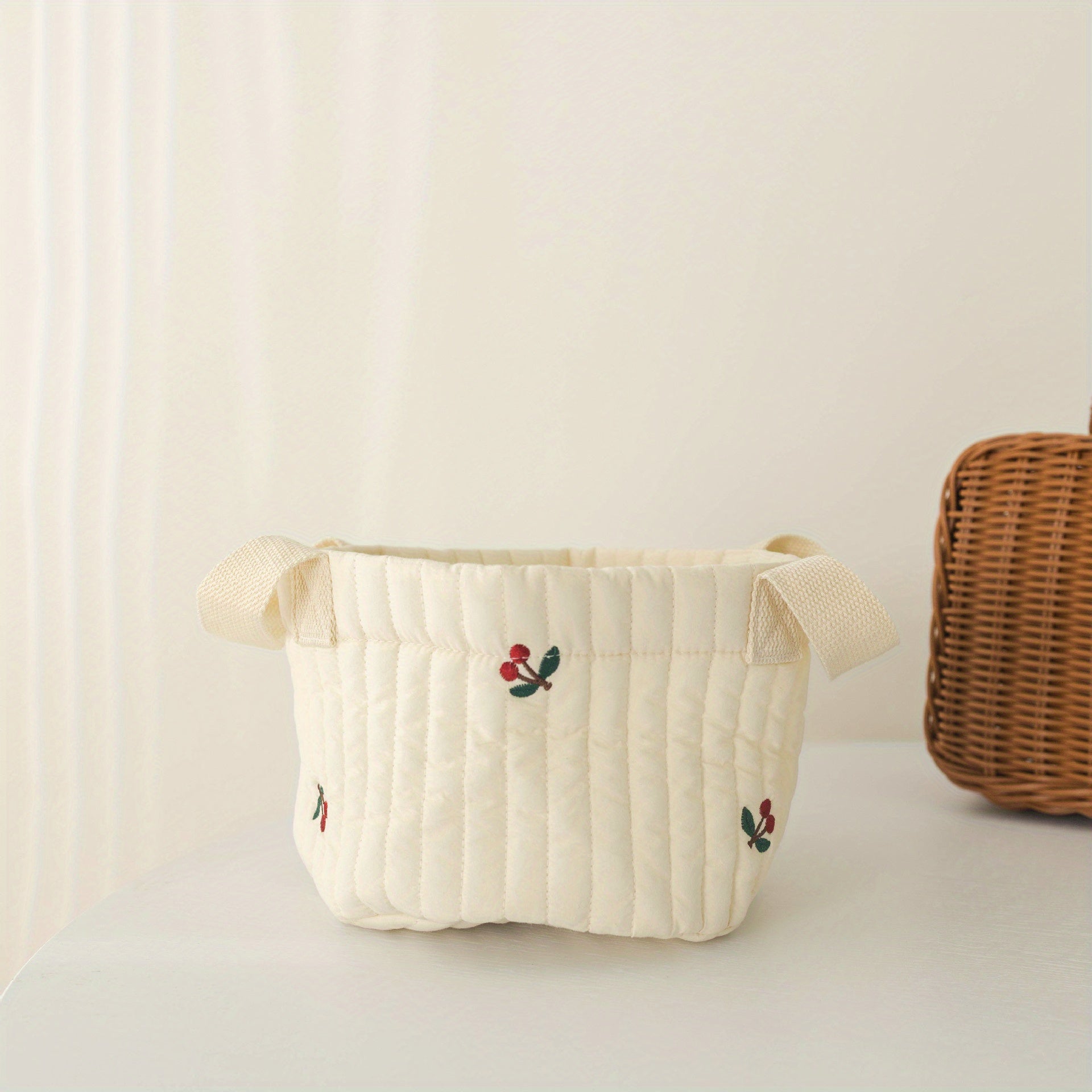 Seam Embroidery Storage Bag for Baby Diaper Clothes Toy