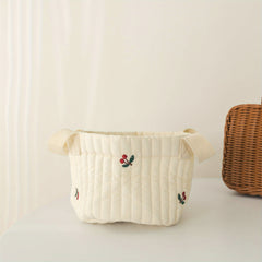 Seam Embroidery Storage Bag for Baby Diaper Clothes Toy