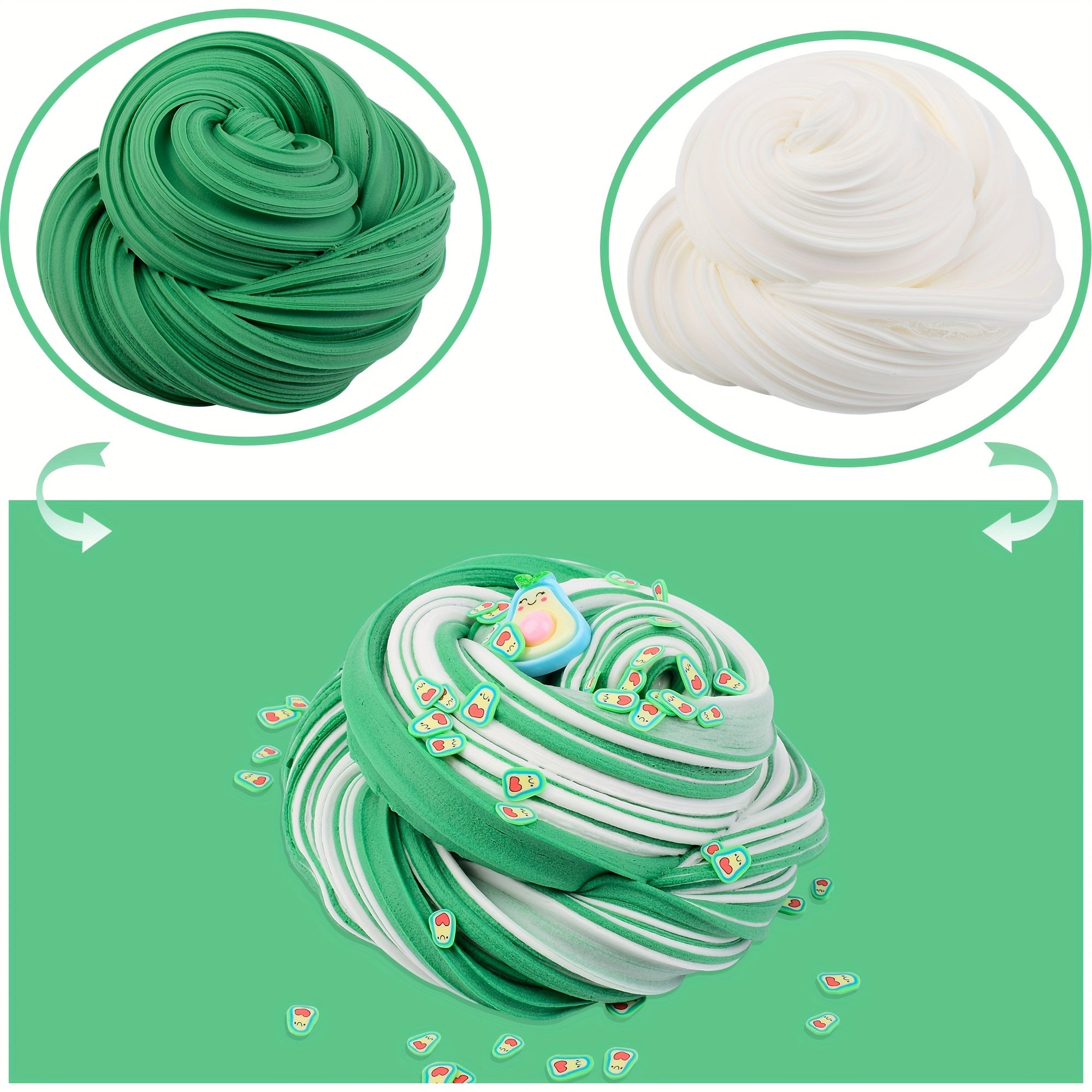 Avocado Butter Slime Stretchy Sludge Toy Party Favors Prize School Education