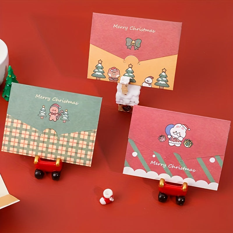 12pcs Christmas Greeting Card Assorted Styles Holiday Blessing Card Set