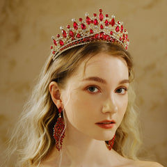 Baroque Crown Hairband Headband Rhinestone Tiara Wedding