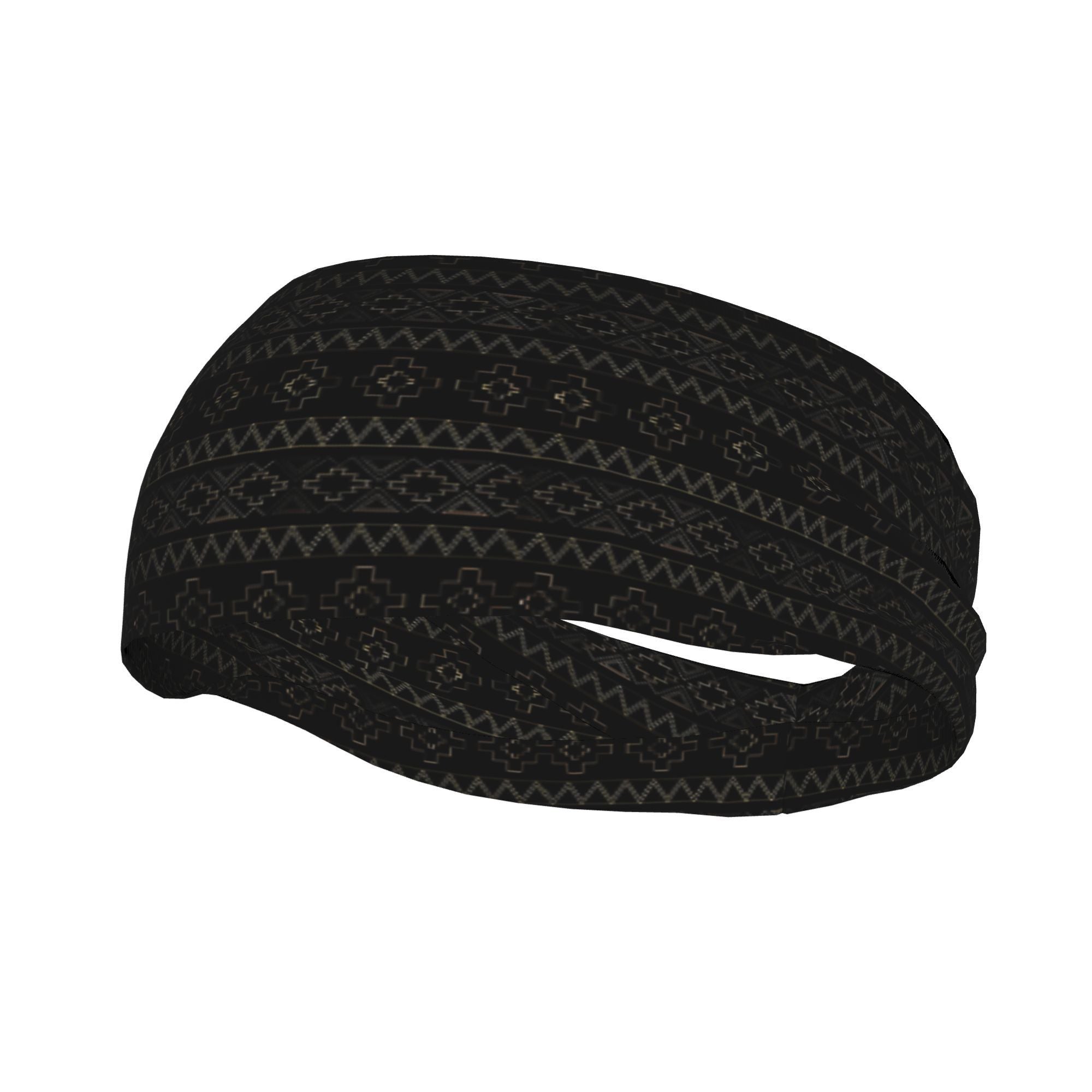 Boho Unisex Sports Headband Sweat Wicking Stretchy Breathable Polyester